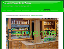 Tablet Screenshot of commandes.pharmacie-fleurentin.fr